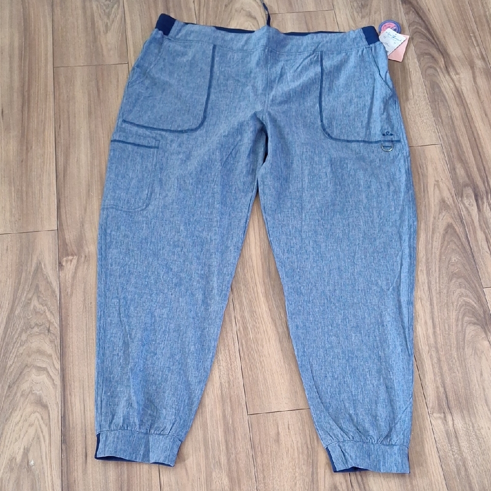 Ava Therese Heather Navy Scrub Bottoms
